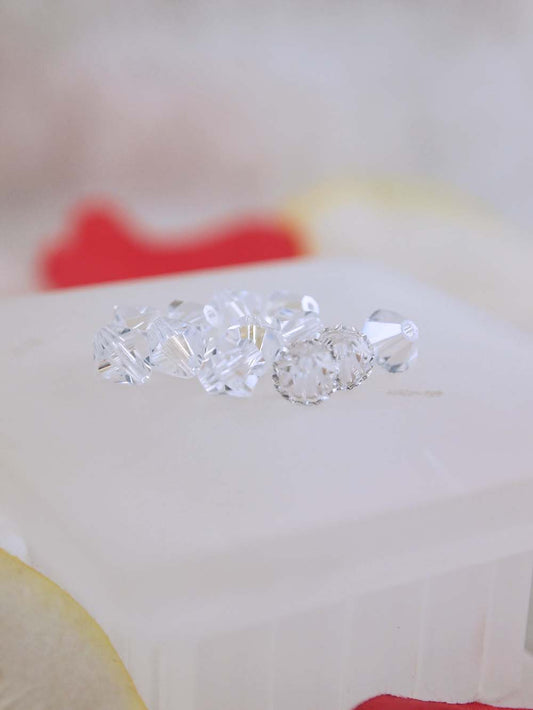 Swarovski Beads 5328 - 6mm - 12pc - Crystal Moonlight