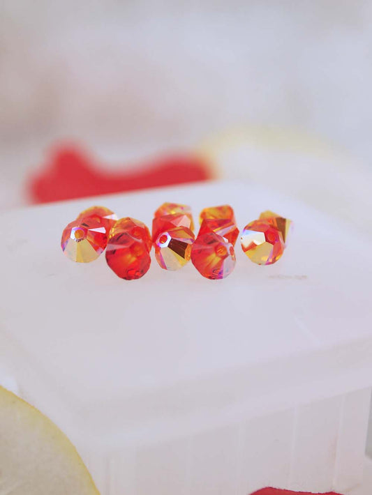 Swarovski Beads 5328 - 6mm - 12pc - Fire Opal AB