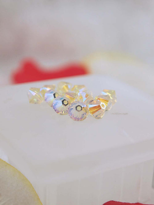 Swarovski Beads 5328 - 6mm - 12pc - Jonquil AB 2X