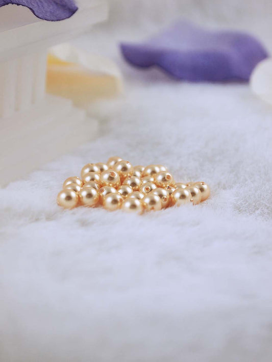 Swarovski Pearls 5810 5mm 36pc Crystal Gold Pearl