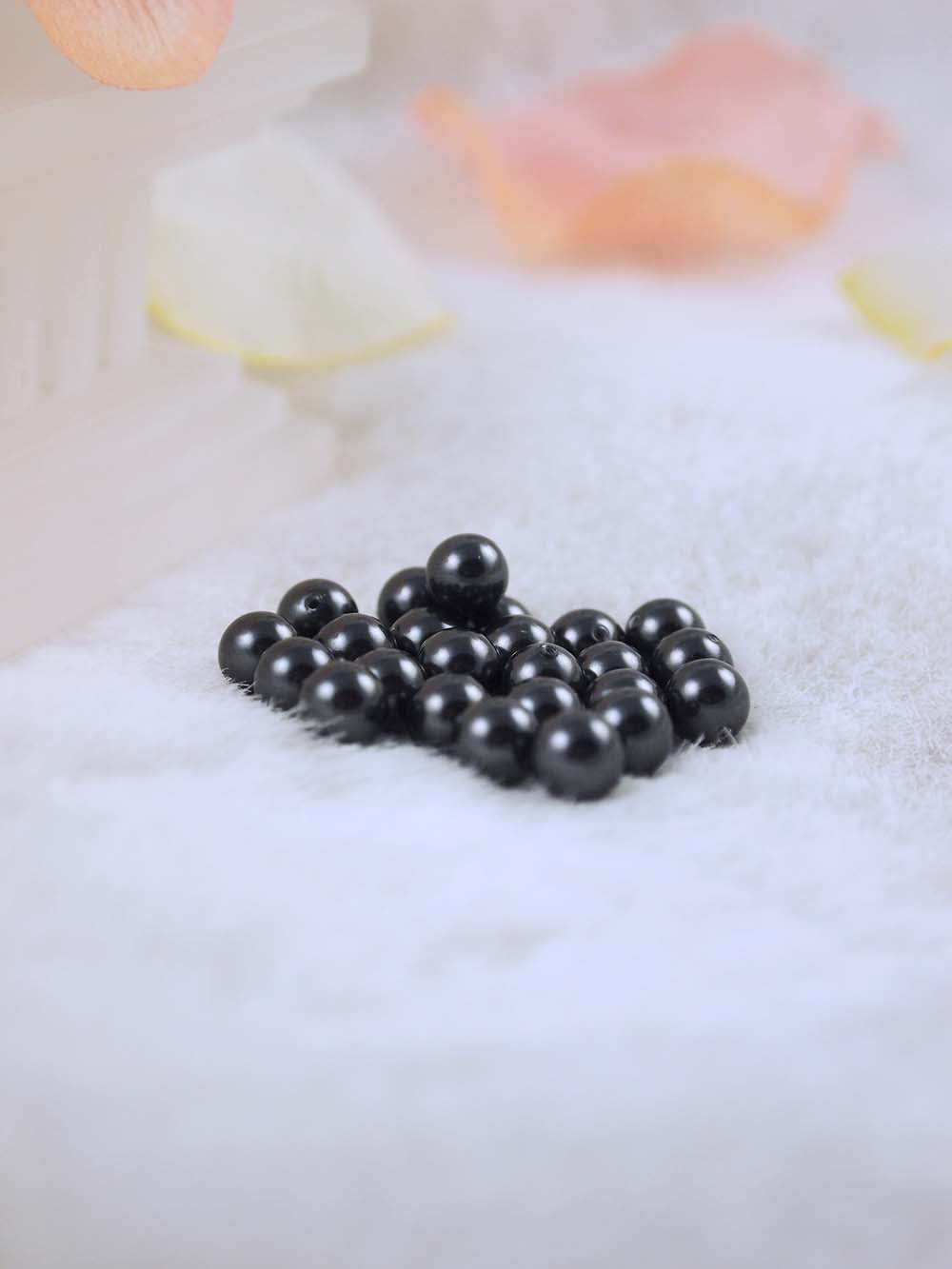 Swarovski Pearls 5810 6mm 24pc Crystal Black Pearl