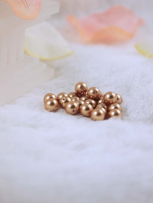 Swarovski Pearls 5810 6mm 24pc Crystal Bright Gold Pearl