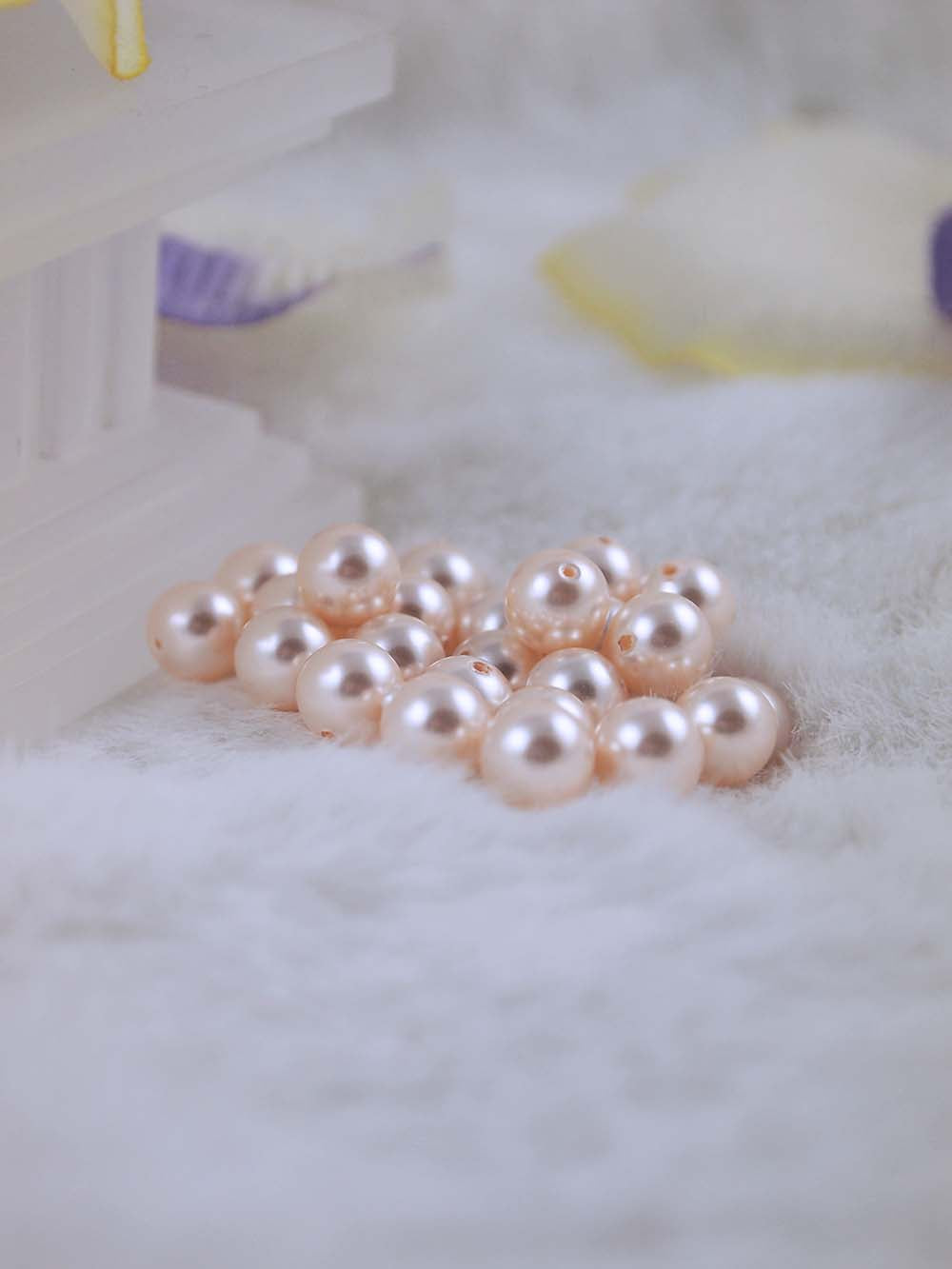 Swarovski Pearls 5810 7mm 12pc Crystal Creamrose Pearl