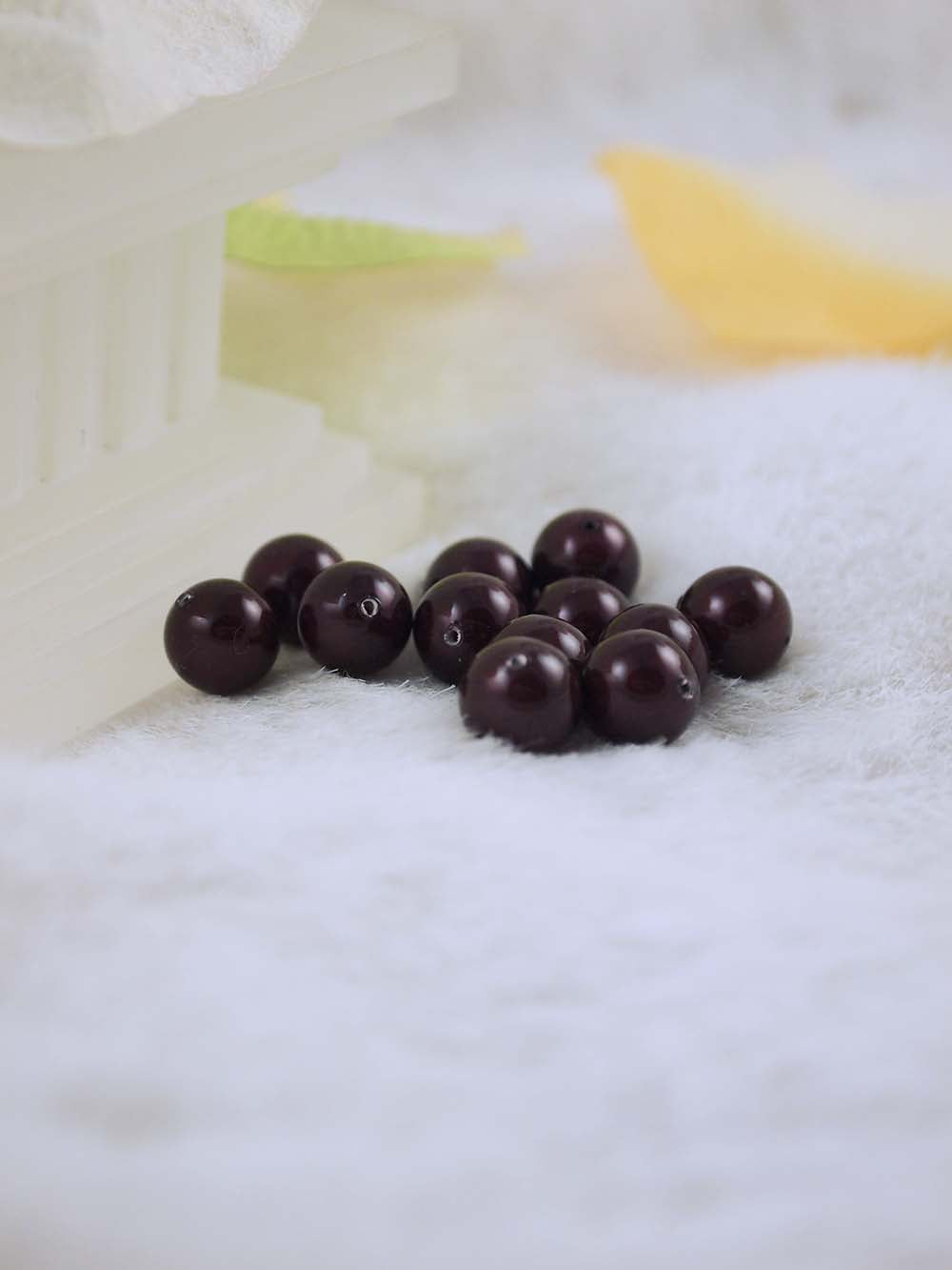 Swarovski Pearls 5810 8mm 12pc Crystal Maroon Pearl