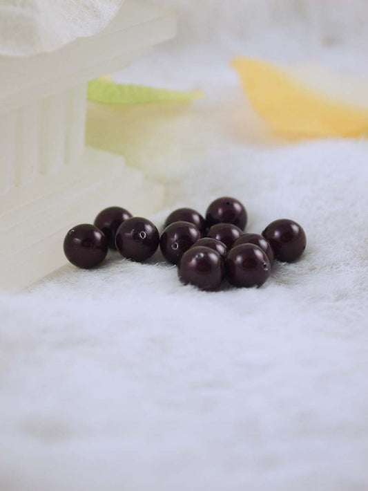 Swarovski Pearls 5810 8mm 12pc Crystal Maroon Pearl