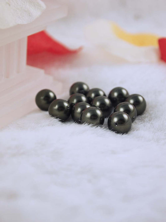 Swarovski Pearls 5810 9mm 12pc Crystal Dark Green Pearl